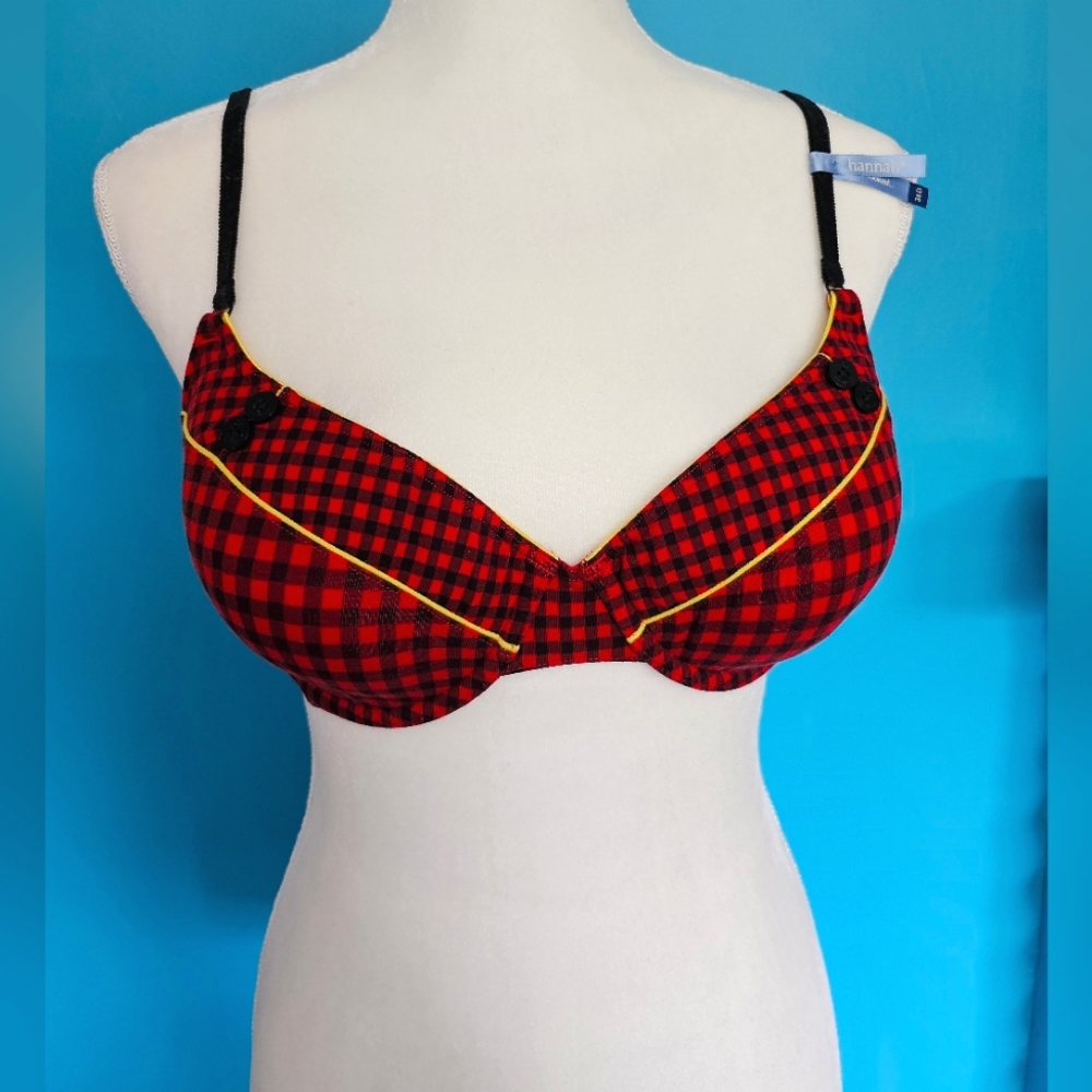 Aerie Hannah Bra With Buttons 34D (NWT)